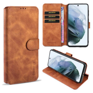 DG.MING Samsung Galaxy S21 FE Wallet Stand Case