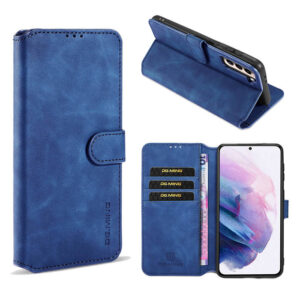 DG.MING Samsung Galaxy S21 Wallet Stand PU Leather Case