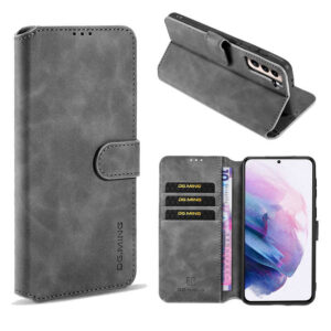 DG.MING Samsung Galaxy S21 Plus Wallet Stand PU Leather Case