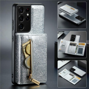 DG.MING Samsung Galaxy S21 Ultra Magnetic 2 in 1 Wallet Case