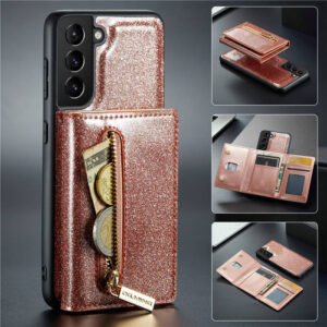 DG.MING Samsung Galaxy S22 Magnetic 2 in 1 Wallet Case