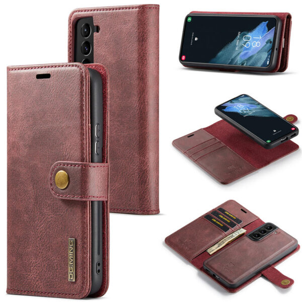 DG.MING Samsung Galaxy S22 Plus Wallet Magnetic Case