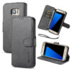 DG.MING Samsung Galaxy S7 Wallet Stand Magnetic Case Black