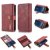 DG.MING Samsung Galaxy S8 Wallet Stand Split Leather Case Red
