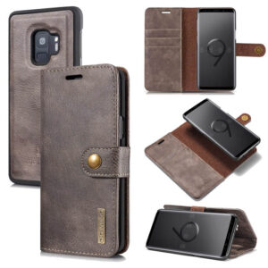 DG.MING Samsung Galaxy S9 Wallet Magnetic Case Gray
