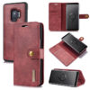 DG.MING Samsung Galaxy S9 Wallet Magnetic Case Red