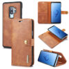 DG.MING Samsung Galaxy S9 Plus Wallet Magnetic Case Brown