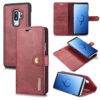 DG.MING Samsung Galaxy S9 Plus Wallet Magnetic Case Red