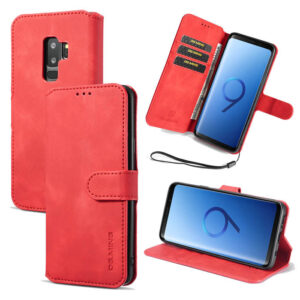 DG.MING Samsung Galaxy S9 Plus Wallet Stand Magnetic Case Red
