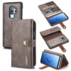 DG.MING Samsung Galaxy S9 Plus Wallet Stand Split Leather Case Gray