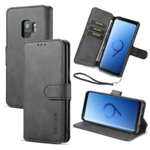 DG.MING Samsung Galaxy S9 Wallet Stand Magnetic Case Black