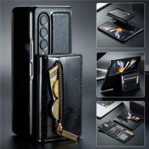 DG.MING Samsung Galaxy Z Fold3 Magnetic 2 in 1 Wallet Case