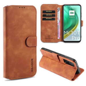 DG.MING Xiaomi Mi 10T/Mi 10T Pro Wallet Stand PU Leather Case