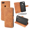 DG.MING Xiaomi Mi 8 Lite Wallet Stand PU Leather Case Brown