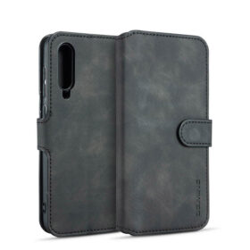 DG.MING Xiaomi Mi 9 Pro Wallet Stand PU Leather Case Black