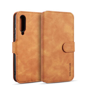 DG.MING Xiaomi Mi 9 Pro Wallet Stand PU Leather Case Brown