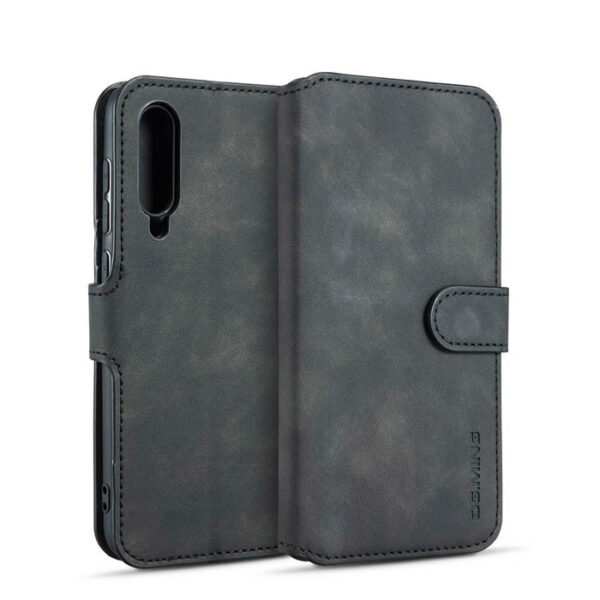 DG.MING Xiaomi Mi 9 Wallet Stand PU Leather Case Black