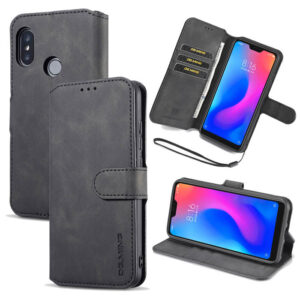 DG.MING Xiaomi Mi A2 Lite/Redmi 6 Pro Wallet Stand Case Black