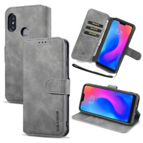 DG.MING Xiaomi Mi A2 Lite/Redmi 6 Pro Wallet Stand Case Gray