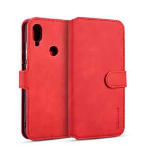 DG.MING Xiaomi Redmi 7/Redmi Y3 Wallet Stand Case Red