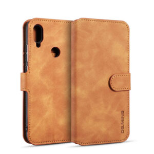 DG.MING Xiaomi Redmi Note 7/Note 7 Pro Wallet Stand Case Brown