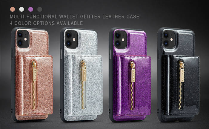 DG.MING iPhone 11 Magnetic 2 in 1 Wallet Case