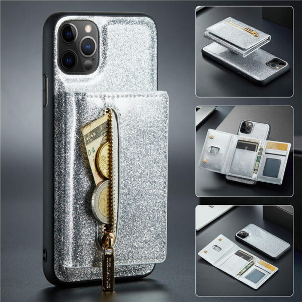 DG.MING iPhone 11 Pro Magnetic 2 in 1 Wallet Case