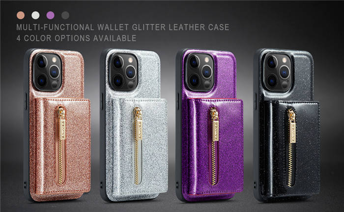 DG.MING iPhone 12 Pro Magnetic 2 in 1 Wallet Case