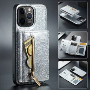 DG.MING iPhone 12 Pro Magnetic 2 in 1 Wallet Case
