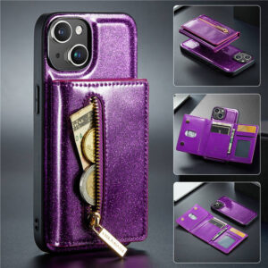 DG.MING iPhone 13 Magnetic 2 in 1 Wallet Case