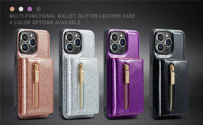 DG.MING iPhone 13 Pro Max Magnetic 2 in 1 Wallet Case