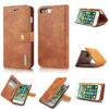 DG.MING iPhone 7 Plus/8 Plus Wallet Magnetic Detachable 2 in 1 Split Leather Case Brown
