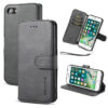 DG.MING iPhone 7/8 Retro Wallet Stand PU Leather Case Black