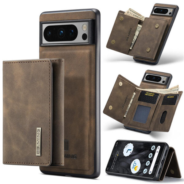 DG.MING Google Pixel 8 Pro 2-in-1 Magnetic Wallet Case