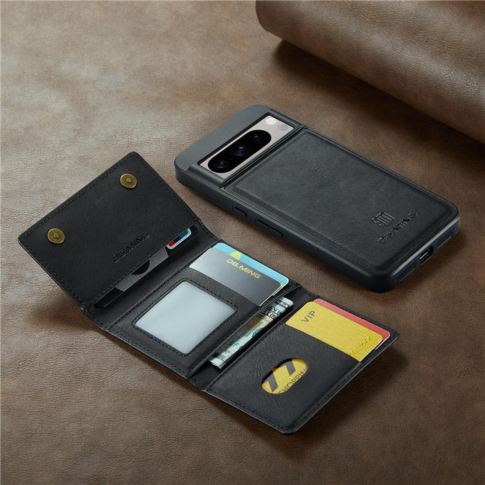 DG.MING Google Pixel 8 Pro Wallet RFID Blocking Case