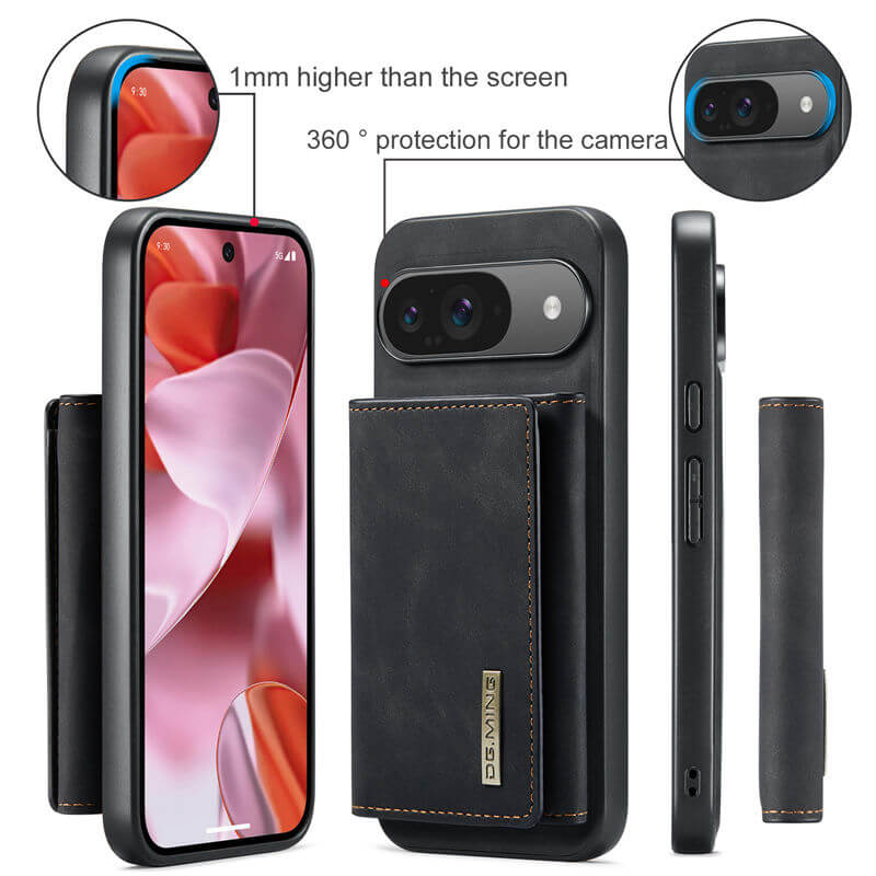 DG.MING Google Pixel 9/9 Pro Magnetic 2-in-1 Mini Wallet Case