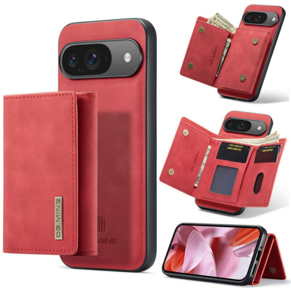 DG.MING Google Pixel 9/9 Pro Magnetic 2-in-1 Mini Wallet Case