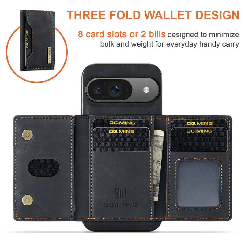 DG.MING Google Pixel 9/9 Pro Wallet Case