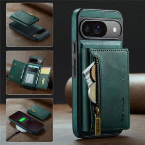 DG.MING Google Pixel 9/9 Pro Wallet RFID Blocking Case