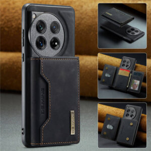 DG.MING OnePlus 12 Magnetic Detachable Mini Wallet Case