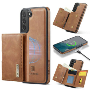 DG.MING Samsung Galaxy S22 Plus 2-in-1 Magnetic Wallet Case – Detachable Design with 6 Card Slots, RFID Blocking & Wireless Charging