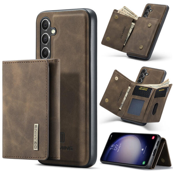 DG.MING Samsung Galaxy S23 FE Magnetic 2-in-1 Mini Wallet Case