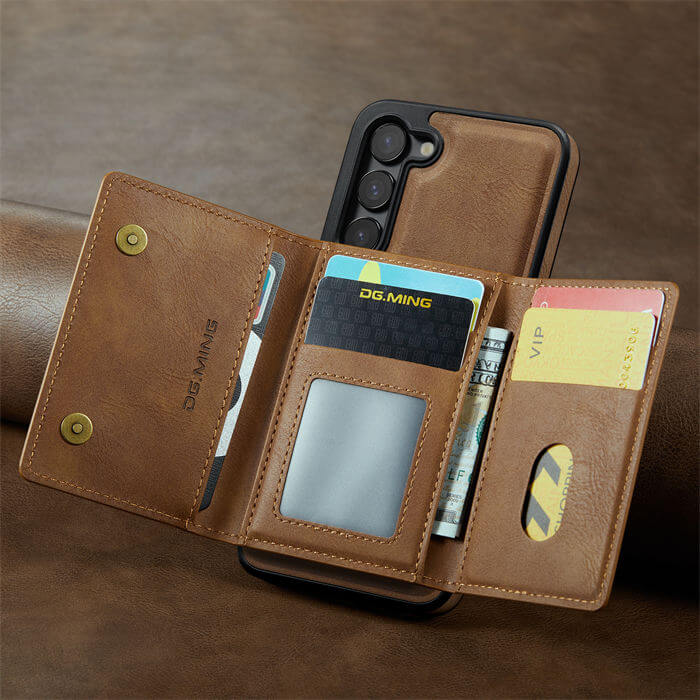 DG.MING Samsung Galaxy S23 Plus Wallet RFID Blocking Case