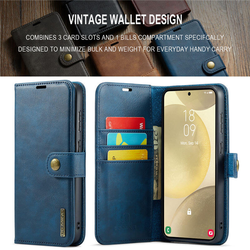 DG.MING Samsung Galaxy S24 Plus Wallet Magnetic Case