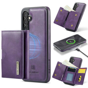 DG.MING Samsung Galaxy S24 FE 2-in-1 Magnetic Wallet Case – Detachable Design with 6 Card Slots, RFID Blocking & Wireless Charging