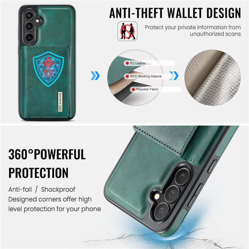 DG.MING Samsung Galaxy S24 Plus 2-in-1 Magnetic Wallet Case
