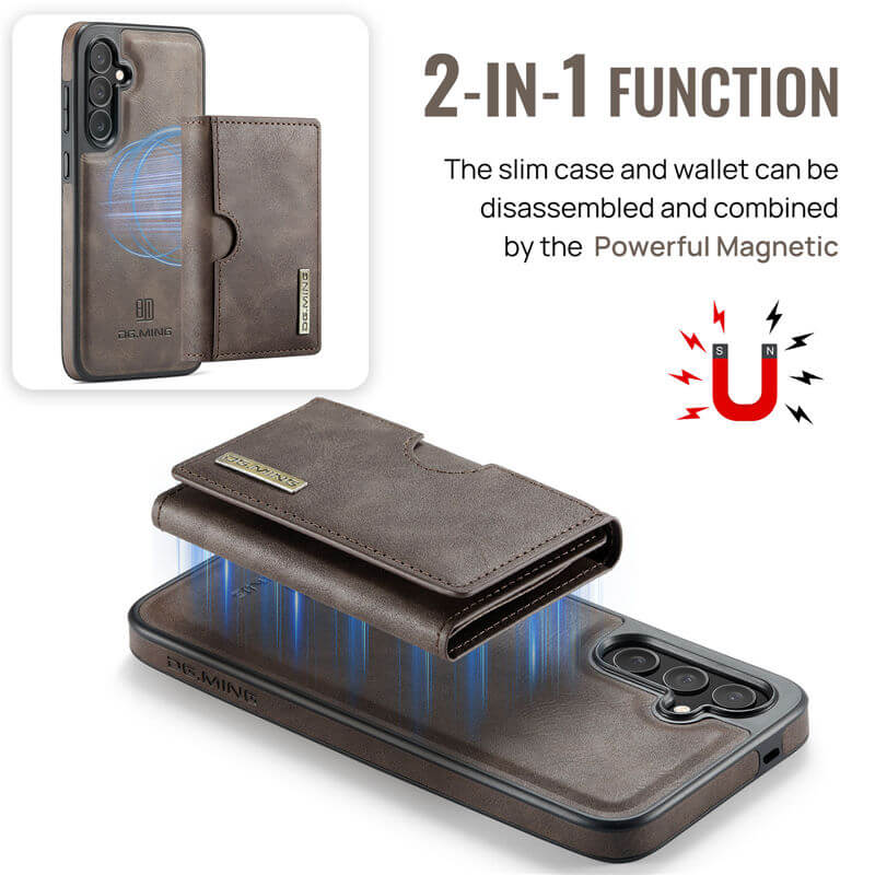 DG.MING Samsung Galaxy S24 Plus 2-in-1 Magnetic Wallet Case