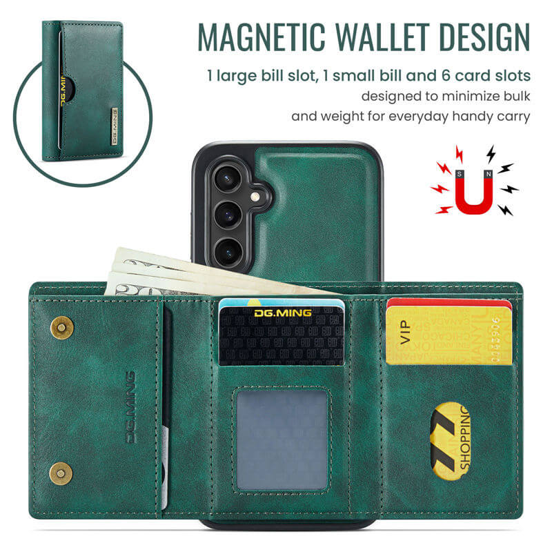 DG.MING Samsung Galaxy S24 Plus 2-in-1 Magnetic Wallet Case