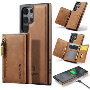DG.MING Samsung Galaxy S24 Ultra Wallet RFID Blocking Case