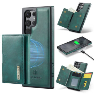 DG.MING Samsung Galaxy S24 Ultra 2-in-1 Magnetic Wallet Case – Detachable Design with 6 Card Slots, RFID Blocking & Wireless Charging